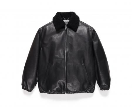 WACKO MARIA (ワコマリア)MOUTON COLLAR LEATHER 50'S JACKET(50'S ...