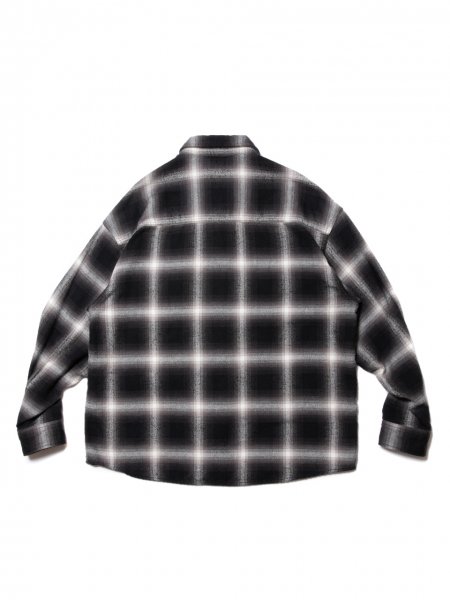 COOTIE (クーティー) Ombre Nel Check Zip Up Shirt (オンブレネル 