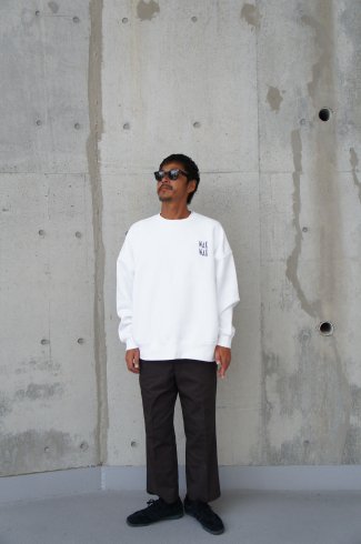 WAX (ワックス) Wide body crew sweat (ビッグシルエットクルーネック