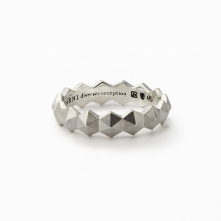 GARNI(ガルニ) Honeycomb Studs Ring - S (ハニカムスタッズリング-スモール) SILVER