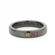 GARNI(ガルニ) Rainbow Ring-Logo (レインボーリング ロゴ) BLACK