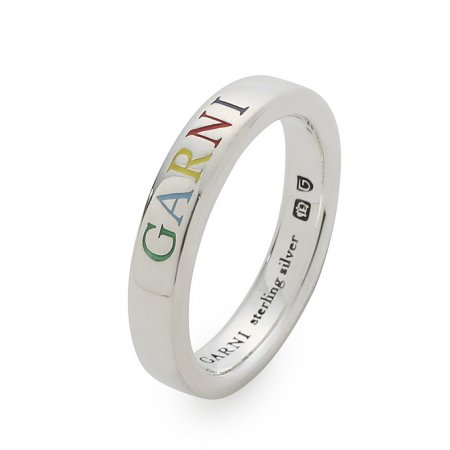 GARNI(ガルニ) Rainbow Ring-Logo (レインボーリング ロゴ) SILVER