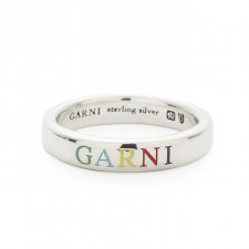 【残り1点】GARNI(ガルニ) Rainbow Ring-Logo (レインボーリング ロゴ) SILVER
