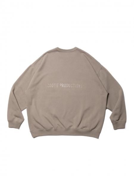 COOTIE (クーティー) T/C Crewneck Sweatshirt (ラッセルアスレティックスウェット) Smoke Beige×Clear