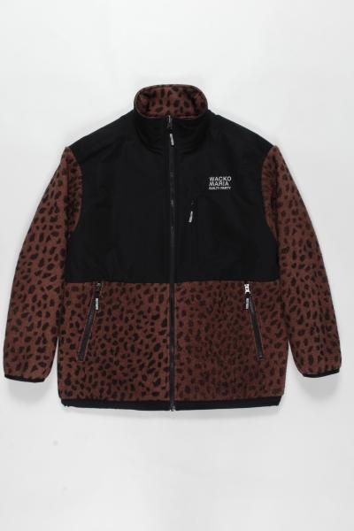 WACKO MARIA (ワコマリア) LEOPARD BOA FLEECE JACKET (レオパードボア ...