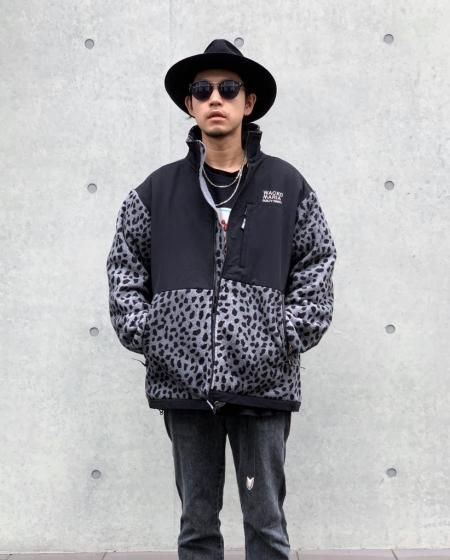 WACKO MARIA LEOPARD BOA FLEECE JACKETハイドアンドシーク