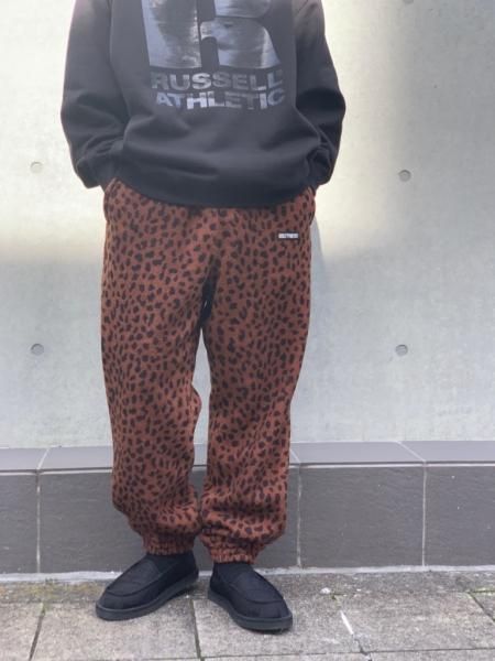 WACKO MARIA (ワコマリア) LEOPARD FLEECE SWEAT PANTS (レオパード