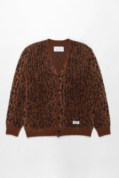 WACKO MARIA (ワコマリア) LEOPARD MOHAIR CARDIGAN (レオパードモヘア ...