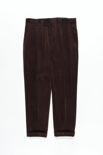 Fashion Trousers Pleated Trousers MNG Pleated Trousers brown-red striped pattern business style 
