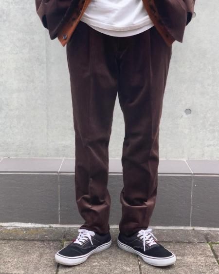 WACKO MARIA (ワコマリア) PLEATED TROUSERS (テーパードコーデュロイ ...