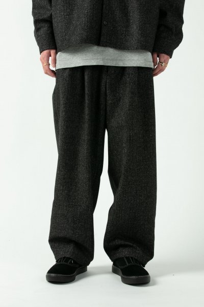 COOTIE (クーティー) Melange Wool 2 Tuck Trousers (ウール ...