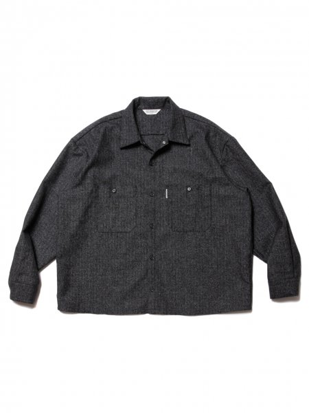 COOTIE (クーティー) Melange Wool Work Shirt (ウールワークシャツ 