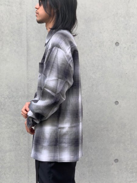 Cal Top (カルトップ) OMBRE CHECK L/S SHIRTS(オンブレチェック長袖