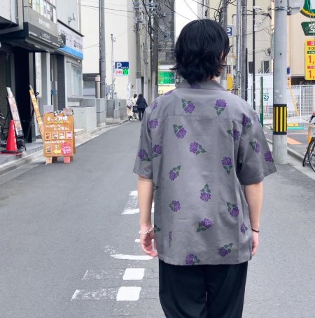 ROTTWEILER (ロットワイラー)ROSE S/S SHIRT(ローズ半袖シャツ) GRAY