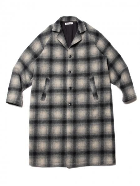 COOTIE (クーティー) Napping Ombre Check Shop Coat (ナッピング ...