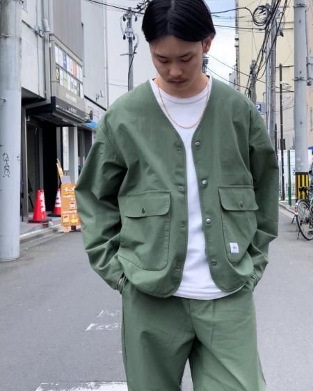 WAX (ワックス) Back satin V jacket (バックサテンVジャケット