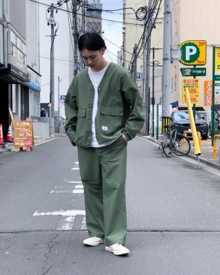 WAX (ワックス) Back satin V jacket (バックサテンVジャケット