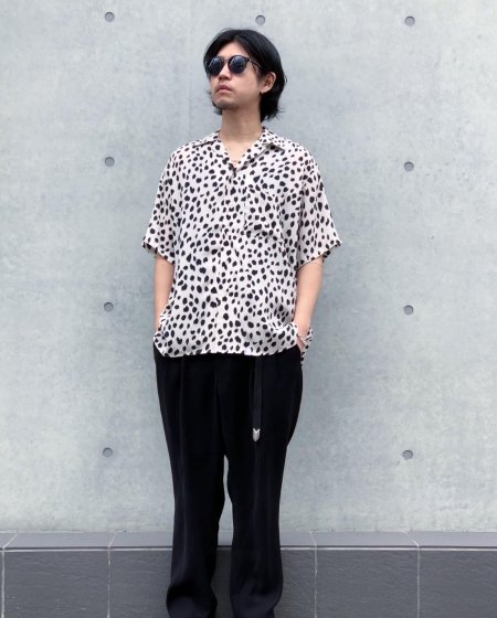 WAX (ワックス) Animal open collar shirts (アニマルオープン