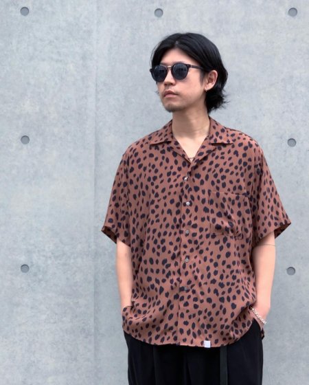 WAX (ワックス) Animal open collar shirts (アニマルオープン