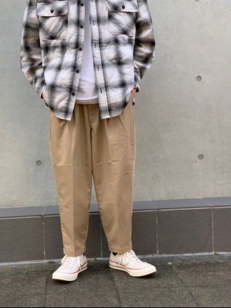 COOTIE (クーティー) T/C 2 Tuck Easy Pants(T/Cツータックイージーパンツ) Beige