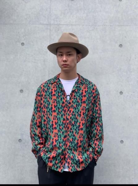 WACKO MARIA (ワコマリア) HAWAIIAN SHIRT L/S (TYPE-2) (レオパード柄