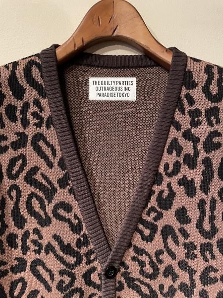 WACKO MARIA (ワコマリア) LEOPARD JACQUARD CARDIGAN (TYPE-1 ...