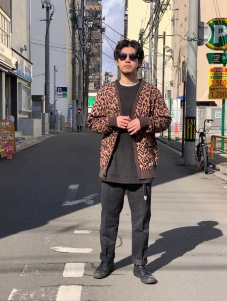 WACKO MARIA (ワコマリア) LEOPARD JACQUARD CARDIGAN (TYPE-1