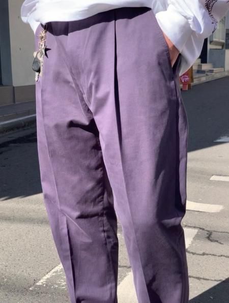 WACKO MARIA PLEATED TROUSERS 22 SS パープル-