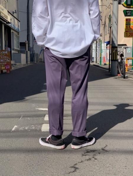 wackomaria pleated trousers M パープル-