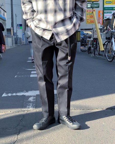 COOTIE (クーティー) T/C 1 Tuck Trousers (ワンタックトラウザー) Black