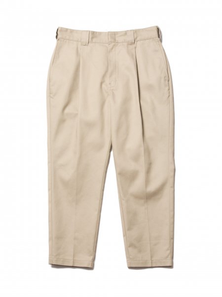 COOTIE (クーティー) T/C 1 Tuck Trousers (ワンタックトラウザー) Beige