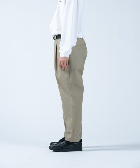 COOTIE (クーティー) T/C 1 Tuck Trousers (ワンタックトラウザー) Beige