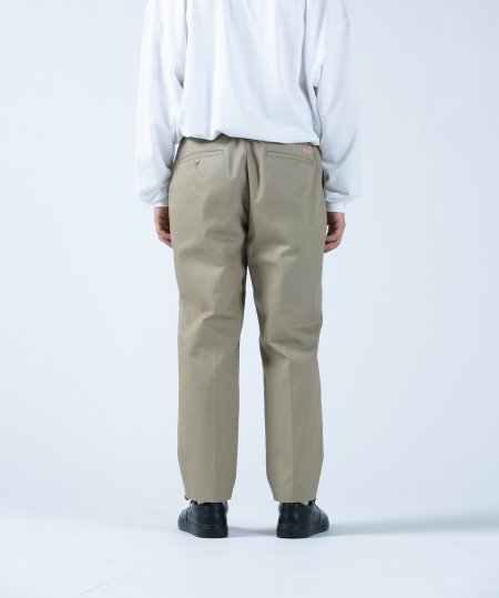 COOTIE (クーティー) T/C 1 Tuck Trousers (ワンタックトラウザー) Beige