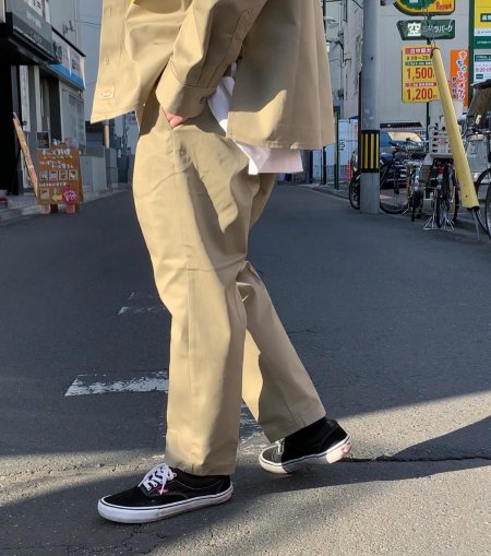 COOTIE (クーティー) T/C 1 Tuck Trousers (ワンタックトラウザー) Beige