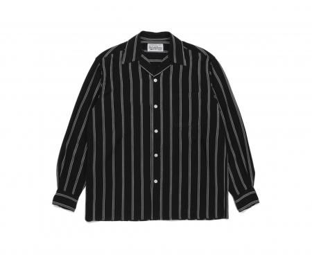 WACKO MARIA (ワコマリア) STRIPED OPEN COLLAR SHIRT L/S