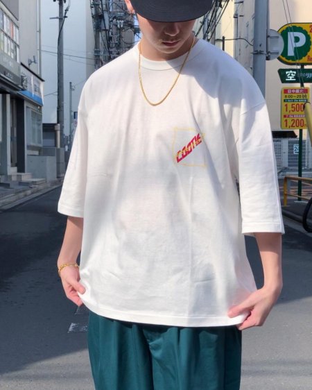 COOTIE (クーティー) Print Oversized S/S Tee (プリントオーバーサイズ半袖TEE) White