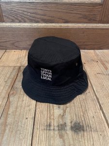 TONY TAIZSUN (トニータイズサン) TONY SUPPORT YOUR LOCAL HAT (刺繍バケットハット) BLACK