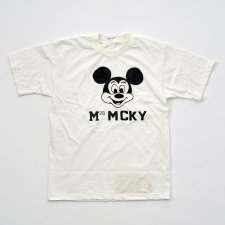 JACKSON MATISSE (ジャクソンマティス) MickeyMouse M28 MCKY Tee (ミッキーマウスプリント半袖TEE) WHITE
