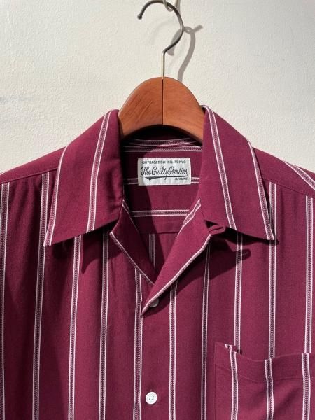 WACKO MARIA (ワコマリア) STRIPED OPEN COLLAR SHIRT S/S ( TYPE-4