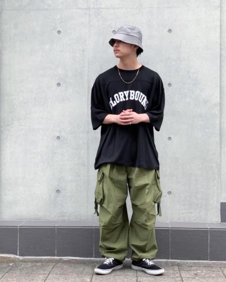 COOTIE (クーティー) Back Satin Error Fit Cargo Easy Pants (バックサテンエラーフィットカーゴイージー パンツ) Olive