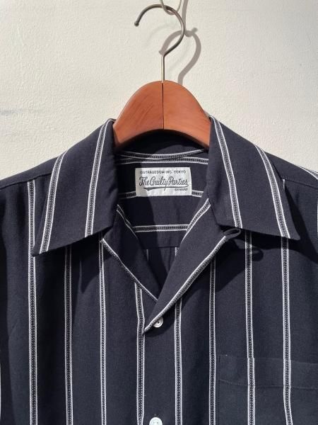 WACKO MARIA KASURI OPEN COLLAR SHIRT L S ワコマリア カスリ