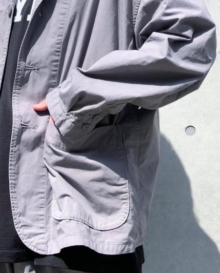 COOTIE (クーティー) Garment Dyed Lapel Jacket (ラペルジャケット) Gray