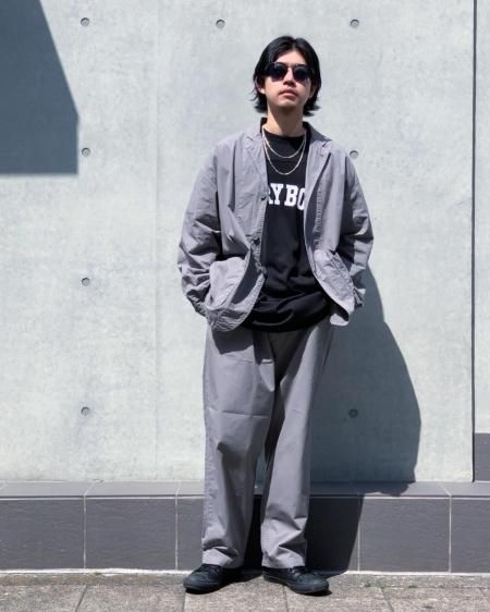 COOTIE (クーティー) Garment Dyed Lapel Jacket (ラペルジャケット) Gray