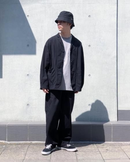 COOTIE (クーティー) Garment Dyed Lapel Jacket (ラペルジャケット) Black