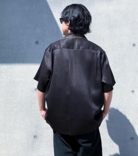 ワコマリア　半袖シャツ 黒 WACKO MARIA (ワコマリア) WESTERN SHIRT S/S (TYPE-1