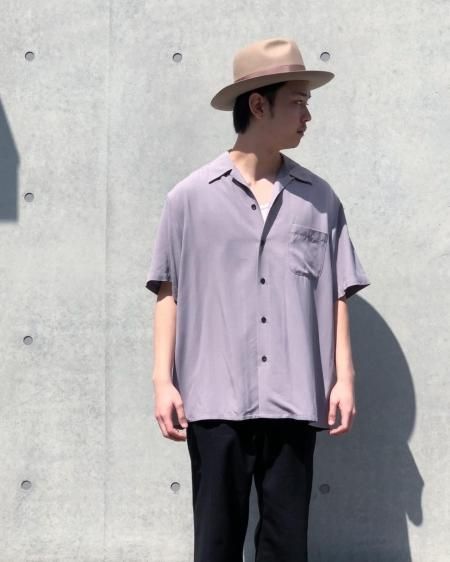 WACKO MARIA (ワコマリア) CHECK OPEN COLLAR SHIRT S/S (TYPE-2) (チェックオープンカラー半袖シャツ)  PURPLE