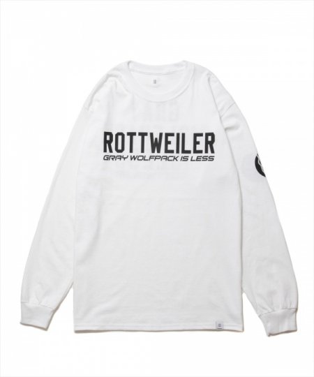 ROTTWEILER (ロットワイラー) CLASSIC.LO. L/S TEE (プリント長袖T) WHITE