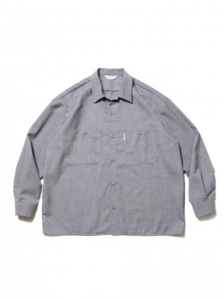 COOTIE (クーティー) T/W Work L/S Shirt (T/Wワーク長袖シャツ) Ash Gray