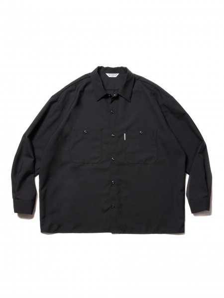 COOTIE (クーティー) T/W Work L/S Shirt (T/Wワーク長袖シャツ) Black