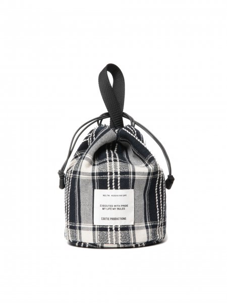 COOTIE (クーティー) Jacquard Check Drawstring Bag (ジャガード